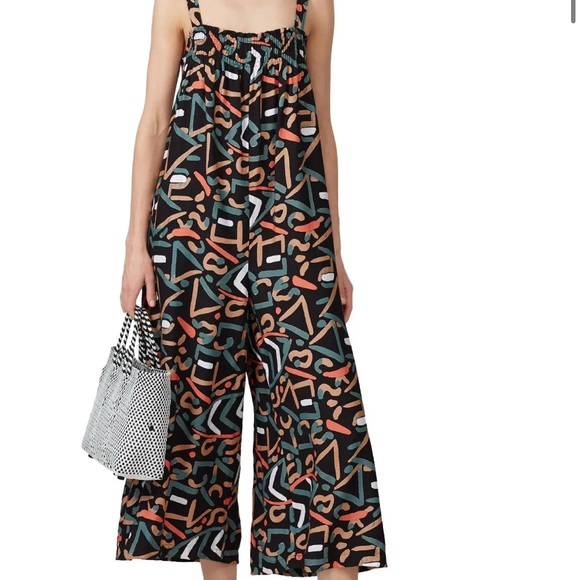 The Odells Pants - The Odell’s Anthropologie rent the runway smocked front jumpsuit size M